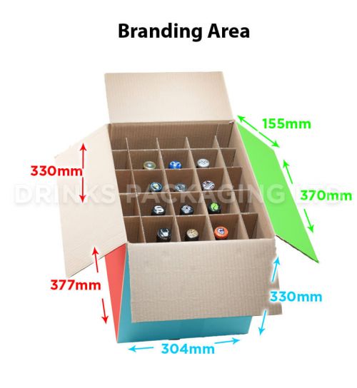 12 Bottle - Super Shipper Box - 500ml | Branding Area