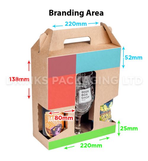 2 Bottle + Glass - Gift Box - 330ml | Branding Area
