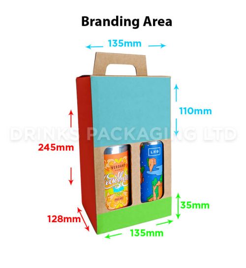 4 Can - Gift Box - 440ml / 500ml | Branding Area